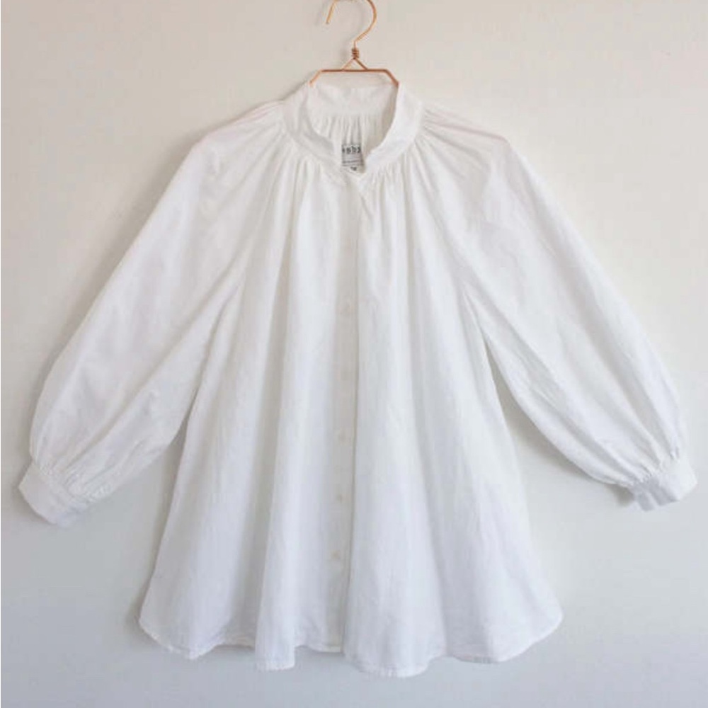 Esby Apparel LIZA top in crisp white cotton s/xs never worn